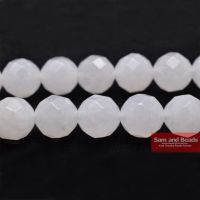 Free Shipping Natural Stone Faceted White Chalcedony Round Beads 15.5inch/strand Pick Size 4 6 8 10 12mm FWJB01 Exterior Mirrors