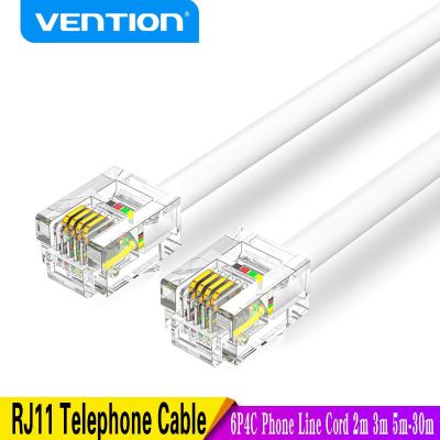 Vention RJ11 Telephone Cable RJ11 Male to Male 6P4C Phone Line Cord for DSL Modem Answernig Machine Caller ID Fax Telephone Cord