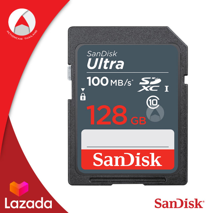 sandisk-ultra-sd-card-class10-128gb-sdxc-speed-100-mb-s-sdsdunr-128g-gn3in-เมมโมรี่-การ์ด-แซนดิส-สำหรับ-กล้อง-ถ่ายภาพ-ถ่ายรูป-ถ่ายวีดีโอ-กล้องdslr-กล้องโปร-รับประกัน-7ปี-โดย-synnex