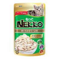 เน็กโกะ อาหารแมว รสทูน่าเยลลี่หน้าเนื้อไก่ 70 กรัม X 12 ซอง - Neko Tuna Jelly Chicken 70 g x 12