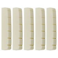 ；‘【； 2/4/5Pcs 43Mm Six String Buffalo Electric Guitar Bone Bridge Nut For LP Electric Guitars Replacement Parts Musical Instrument