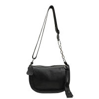 Genuine Leather Messenger bag Thick Chain Shoulder Bags Fashion Bag  New Soft Cowhide bag Designer Female Dumpling Bag