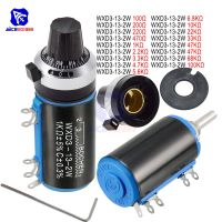 ✧♛ WXD3-13-2W Wirewound Potentiometer Resistance 100R 470R 1K 4.7K 10K 22K 47K 100KΩ Ohm 10 Turn Precision Dial Potentiometer Knob