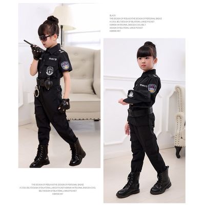 Childrens army uniform costume set battle performance uniform boy girl cosplay costume