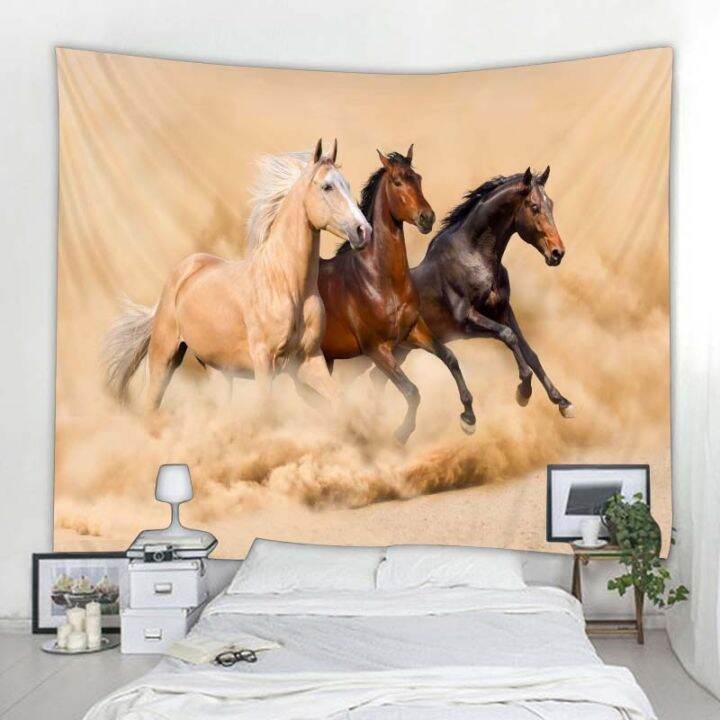 horse-3d-printing-big-tapestry-wall-hanging-polyester-cloth-home-decoration-mandala-bohemian-hippie-room-wall-decoration