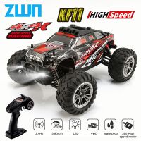 ZWN KF11 2.4G Off-Road RC Car 4WD 33KM/H Electric High Speed Drift Racing IPX6 Waterproof Remote Control Toys for Children Gifts