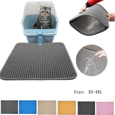 【YF】 Pet Cat Litter Mat Toilet Waterproof Double Layer Sand EVA Foldable Carpet Bed Pads For Cats Supplies