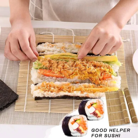 VerPetridure Roller Blinds for Making Kimbap Roller Blinds for Making  Kimbapsushi Rice Rolling Roller Bamboo Diy Maker Sushi Mat Cooking tool  Sushi