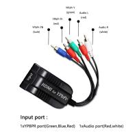 HDMI ถึง5 RCA Ypbpr Component Converter Hdmi วิดีโอเป็นส่วนประกอบวิดีโออะแดปเตอร์แปลงเสียงสำหรับ Ps2