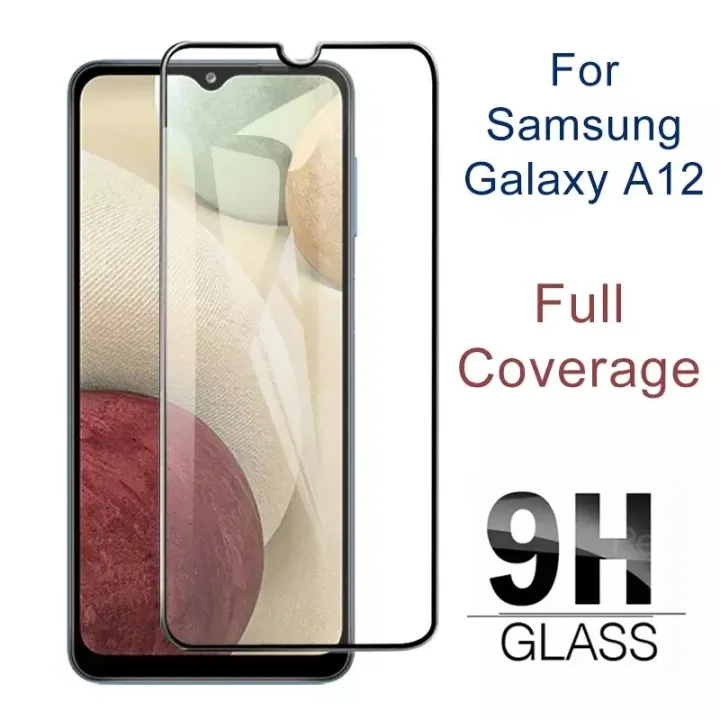 Full Tempered Glass For Samsung Galaxy A12 Screen Protector Lazada PH