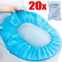 【LZ】 New Disposable Toilet Seat Cover Non-woven Toilet Paper Pads Waterproof Safety Toilet Mat Portable Travel Bathroom Accessories