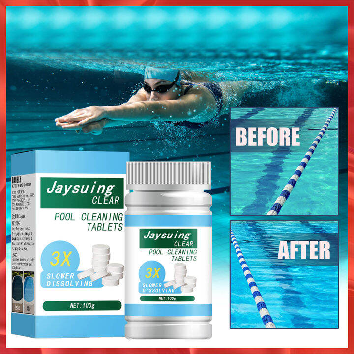 【Ready stock】100g Swimming Pool Effervescent Tablets Multifunctional