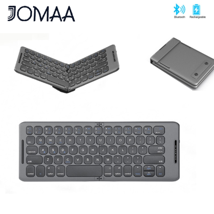 JOMAA Rechargeable Bluetooth Keyboard for Tablet Laptop Portable