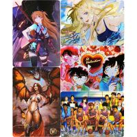 5 Models Anime Flash Card Single Card Asuka Conan Rachel Moore Slam Dunk Diy Gift Toys Anime Game Collection Cards