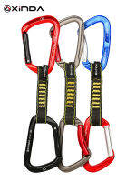 XINDA Rock Climbing Quickdraw Sling Professional ล็อคความปลอดภัย Extenders Carabiner Mountaineer Outdoor Protect Kits