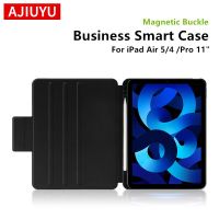 AJIUYU Case For iPad Air 5th 4th Generation 10.9 inch Pro 11 2nd 3rd 2018-2022 Tablet Smart Cover With Pen Slot Magnetic Buckle Cases Covers