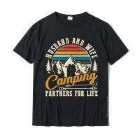 Husband And Wife Camping Partners For Life Sweet Designer Man Tshirts Family Tops Tees Cotton Fashionable