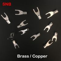 【YF】◆♟  SNB1.25-5 SNB2-3 U Y Spade Fork Type Lug Splice Non Insulated Cable Wire Cold Press Crimp Terminal