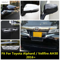 ฝาครอบกระจกมองหลังแถบจับชาม rearthen Tale ฝาครอบโคมไฟสำหรับ Toyota ALPHARD, VELLFIRE AH30 2016 - 2021