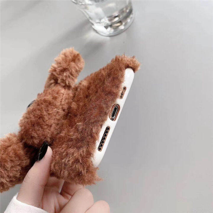 ตุ๊กตาสุนัขน่ารักตุ๊กตาโทรศัพท์มือถือสำหรับ-iphone12promax-เปลือกโทรศัพท์มือถือขนเหมาะสำหรับ-iphone13-กรณีโทรศัพท์มือถือสำหรับ-iphone14promax-เปลือกโทรศัพท์มือถือน่ารักแฟชั่นสำหรับ-iphone11