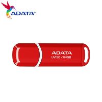 USB ADATA 3.2 USB ดั้งเดิม USB แฟลชไดร์ฟ UV150ความเร็วสูงไดร์ฟปากกา64กิกะไบต์32กิกะไบต์16กิกะไบต์เพนไดรฟ์แบบพกพาสีแดงแฟลชไดร์ฟยูดิสก์