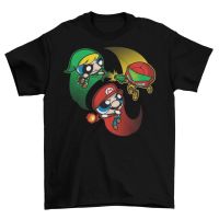 Cartoon network  MOjo jojo and The Powerpuff Girls mens 100% cotton round neck short -sleeved T-shirt