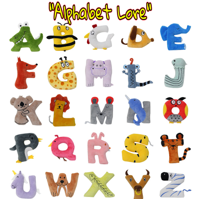 Lore Plush Toy Alphabet Stuffed Animal Doll Pendant Education Toddler Props Xmas