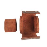 Watch For Case For Men - Watch Roll Travel For Case - Storage Organizer And Display Brown Watch Roll Case