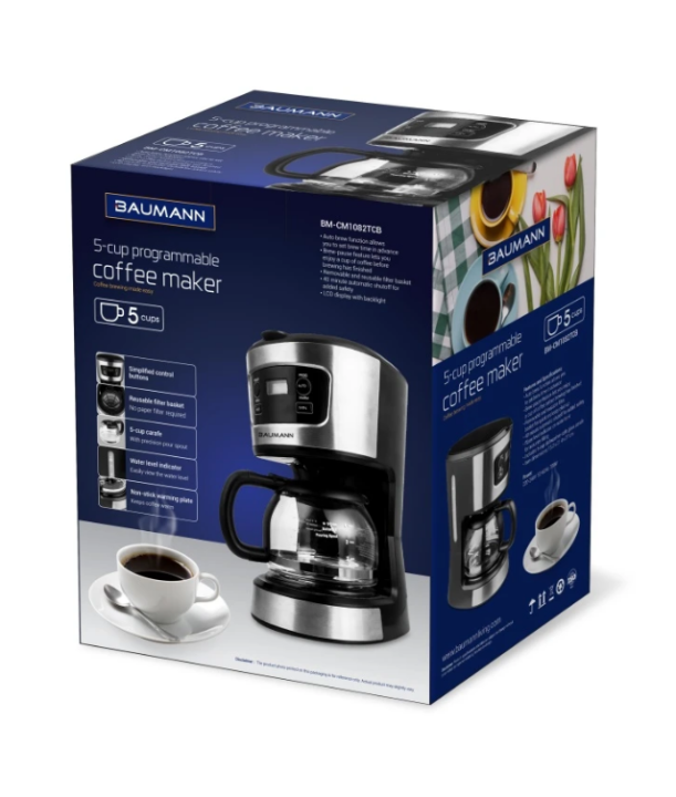 Baumann Living 5Cup Programmable Coffee Maker Lazada PH