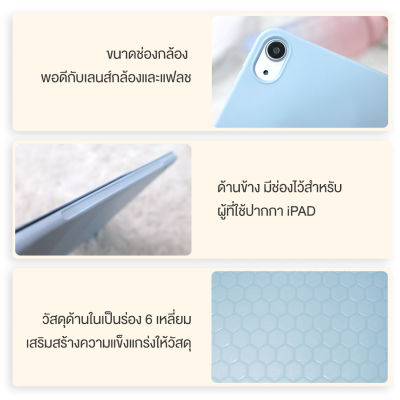 qiam  เคสซิลิโคน TPU กันกระแทก สำหรับไอแพดGen5/6/7/8/9Air1/2/3/4 iPad Pro 10.5เคสสำหรับไอแพคพร้อมช่องใส่ปากกา (2018/2020)PW