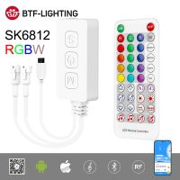 SK6812รีโมตควบคุมเพลง RGBW WS2814 TM1824 SM16704 UCS2904ไฟ LED รีดติด SP617E แอพพ์บลูทูธ DC5V-24 IOS