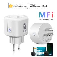 【LZ】✇✟✉  Wi fi inteligente interruptor 16a tomada de parede plugue da ue siri voz controle remoto trabalho com apple homekit casa