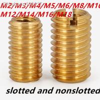 M2/M3/M4/M5/M6/M8-M18 brass copper inside outside thread Adapter screw wire thread insert sleeve Conversion Nut Coupler Convey