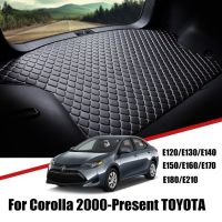 แผ่นหนังรองท้ายรถสำหรับ Toyota Corolla 2021 2000-2018 2019 2020กันน้ำแผ่นรองป้องกันพื้นอุปกรณ์เสริมไลเนอร์กระบะ