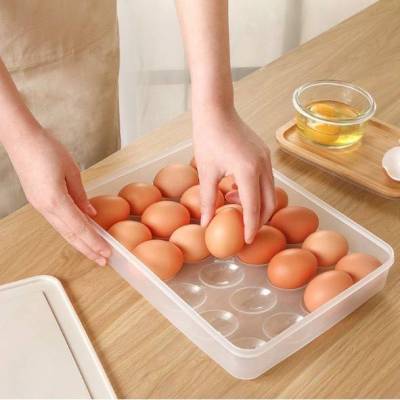 Homemart.shop-กล่องเก็บไข่อเนกประสงค์ มี（15ช่องและ24ช่อง）กล่องใส่ไข่กันแตกน้ำหนักเบาพกพาได้สะดวกสบาย
