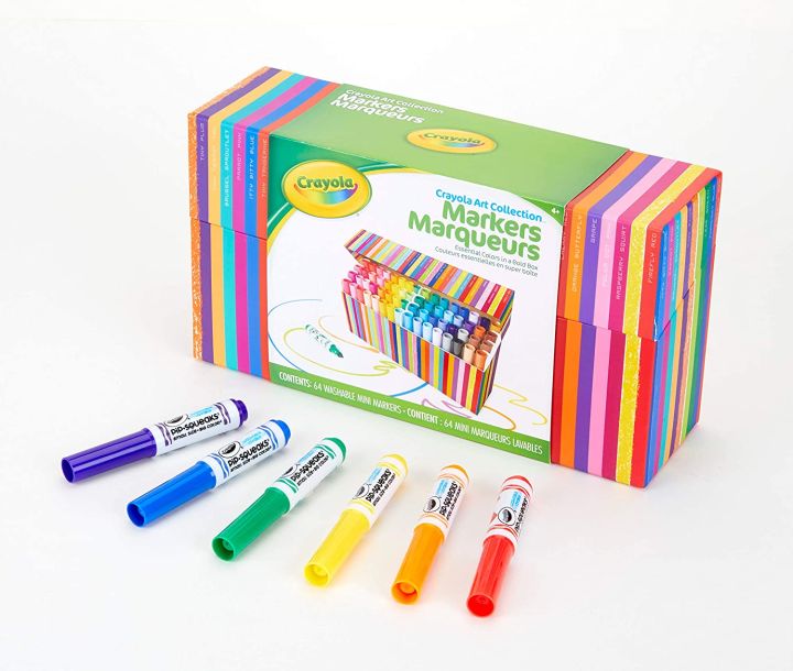 Crayola Pip Squeaks Marker Set, 50 Washable Markers, Gift for Kids