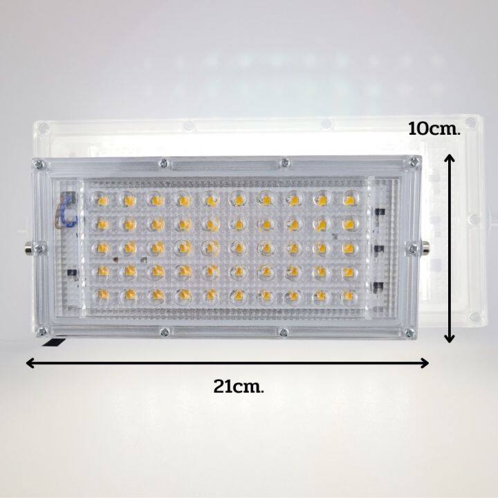 ไฟสปอร์ตไลท์-led-เสียบไฟบ้าน220v-ไฟแรงสว่าง-กันน้ำ-ทับต่อกันได้-ติดตั้งได้ทั้งภายนอกและภายในอาคาร-สีขาว-เหลือง-หลากสี