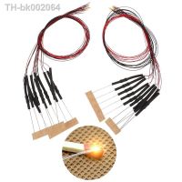 ☂✁♚ 10Pcs 20cm T0603wm Pre-soldered Micro 0.1mm Copper Wired White Smd Led 0603