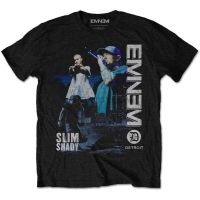 Eminem Live Stage Photo Slim Shady Rap Tee 100% Cotton Fiess MenS T-Shirts Birthday Gift