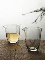 Glass hexagonal fair cup Japanese-style crystal male tea drain set heat-resistant Japanese sea divider transparent