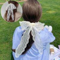 【CC】▥  Korean Thin Headband Big Bows Hairband Neck Scarf Hair Accessories Outdoor Beach Turban Ties Rope