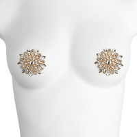 แฟชั่น Rhinestone Cover Reusable เซ็กซี่ผู้หญิง1คู่ Pasties Breast Pad ซิลิโคน Self Adhesive อุปกรณ์เสริม