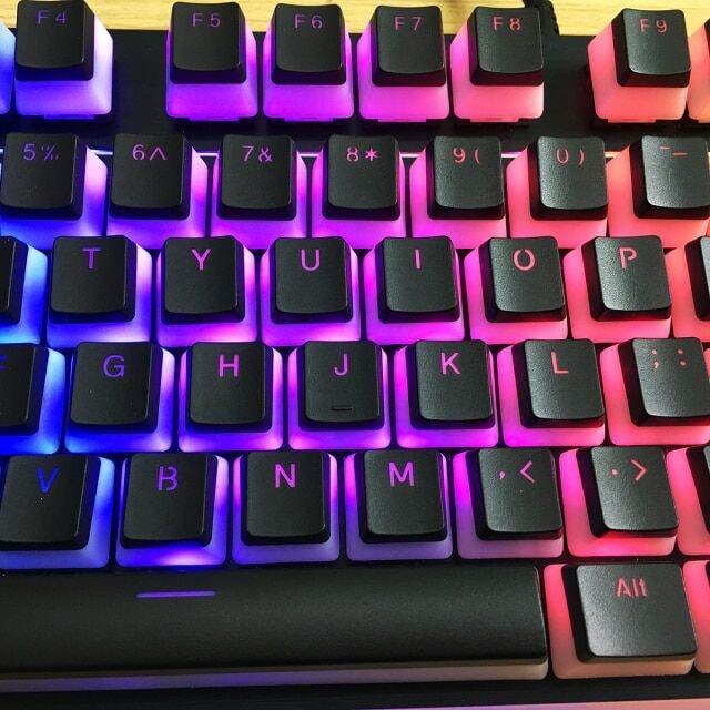 HyperX Pudding Keycap EN เลย์เอาต์พุตคู่คีย์แคป PBT ที่มีคุณสมบัติแผ่น