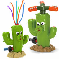 Fast Delivery Water Spray Cactus Outdoor Toy Rotating Nozzle Automatic Water Spray Courtyard Garden Water Toys