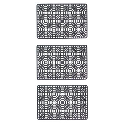 3X Sink Mat Kitchen Sink Protector for Bottom,Stainless Steel or Porcelain Bowl Sink, Silicone Non-Slip Heat Resistant