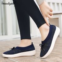 Runtop Ready Stock Womens Fashion Slip-On Shoes Bowknot Loafers Shoes Plus Size 35-41