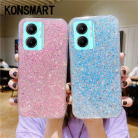 KONSMART เคสโทรศัพท์ VIVOY27นิ่มกันกระแทก,Y27 Y36คลังสินค้าพร้อมเคสระยิบระยับ VIVO 4G 5G สำหรับเด็กผู้หญิงแฟชั่นมันวาวกันกระแทก VIVOY36