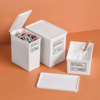 Laundry Room Storage Box Scent Booster Laundry Beads Powder Container Clothes Clips Case with Dustproof Lid Organizer Box