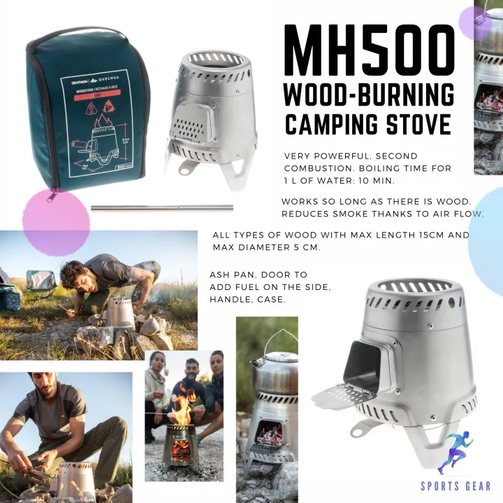 QUECHUA เตาย่างแคมป์ปิ้ง เตา เตาย่างถ่าน เตาไม้ รุ่น MH500 สำหรับการ