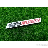 แผ่นเพลท MUGEN ขนาด กว้าง10.5CM สูง1.5CM(1ชิ้น)